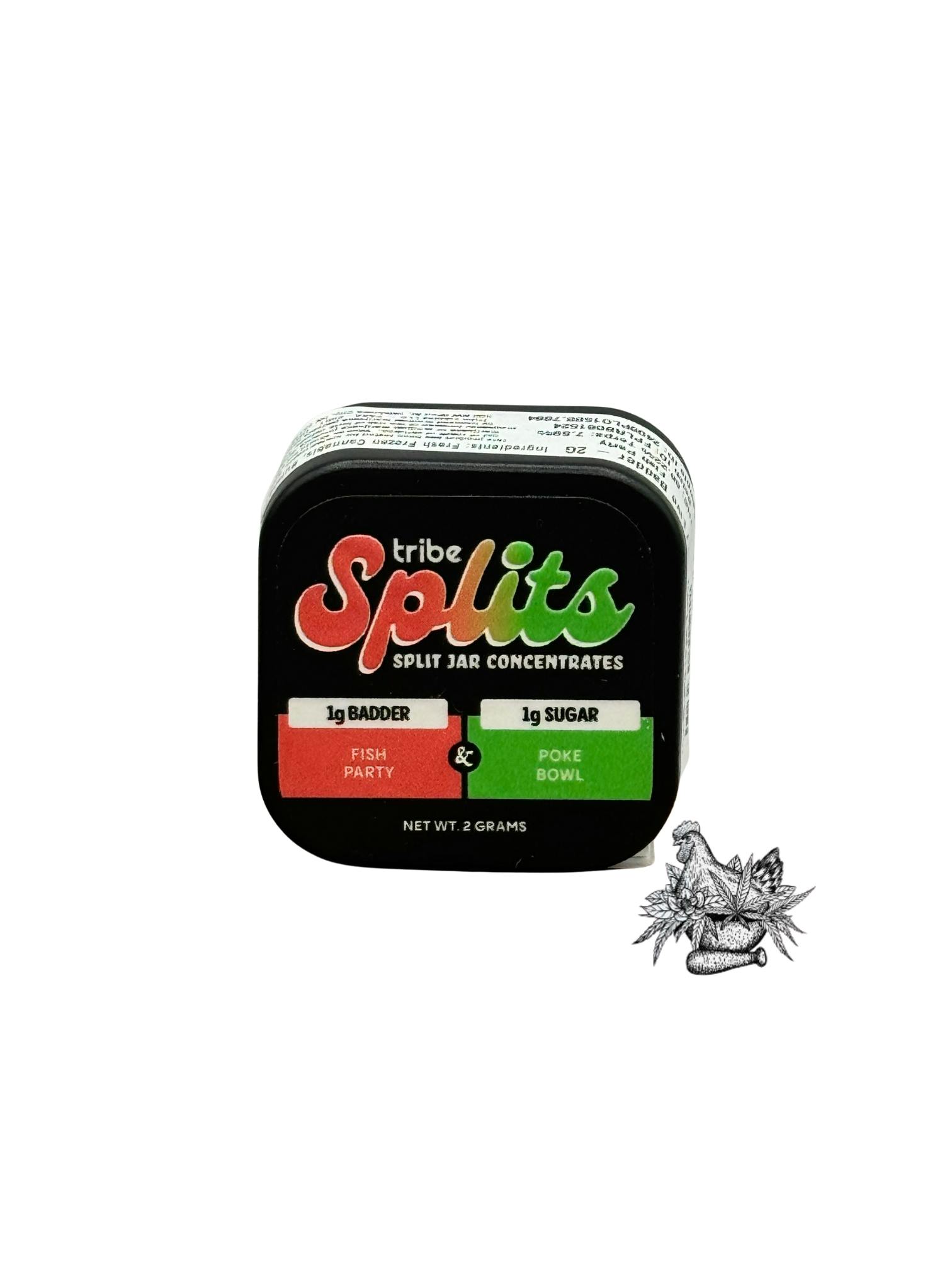 TRIBE-SPLITS-1G LIVE BADDER FISH PARTY-1G LIVE SUGAR POKE BOWL