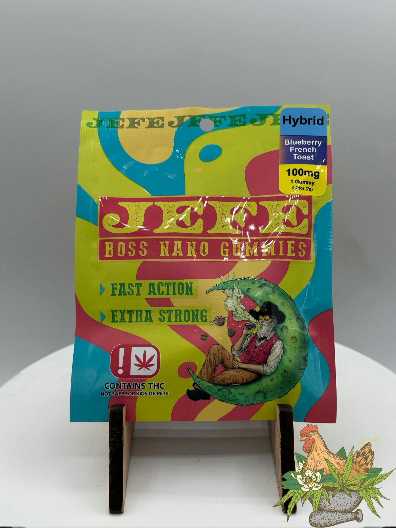 JEFE BOSS NANO SINGLE GUMMY - BLUEBERRY FRENCH TOAST - 100MG - HYBRID
