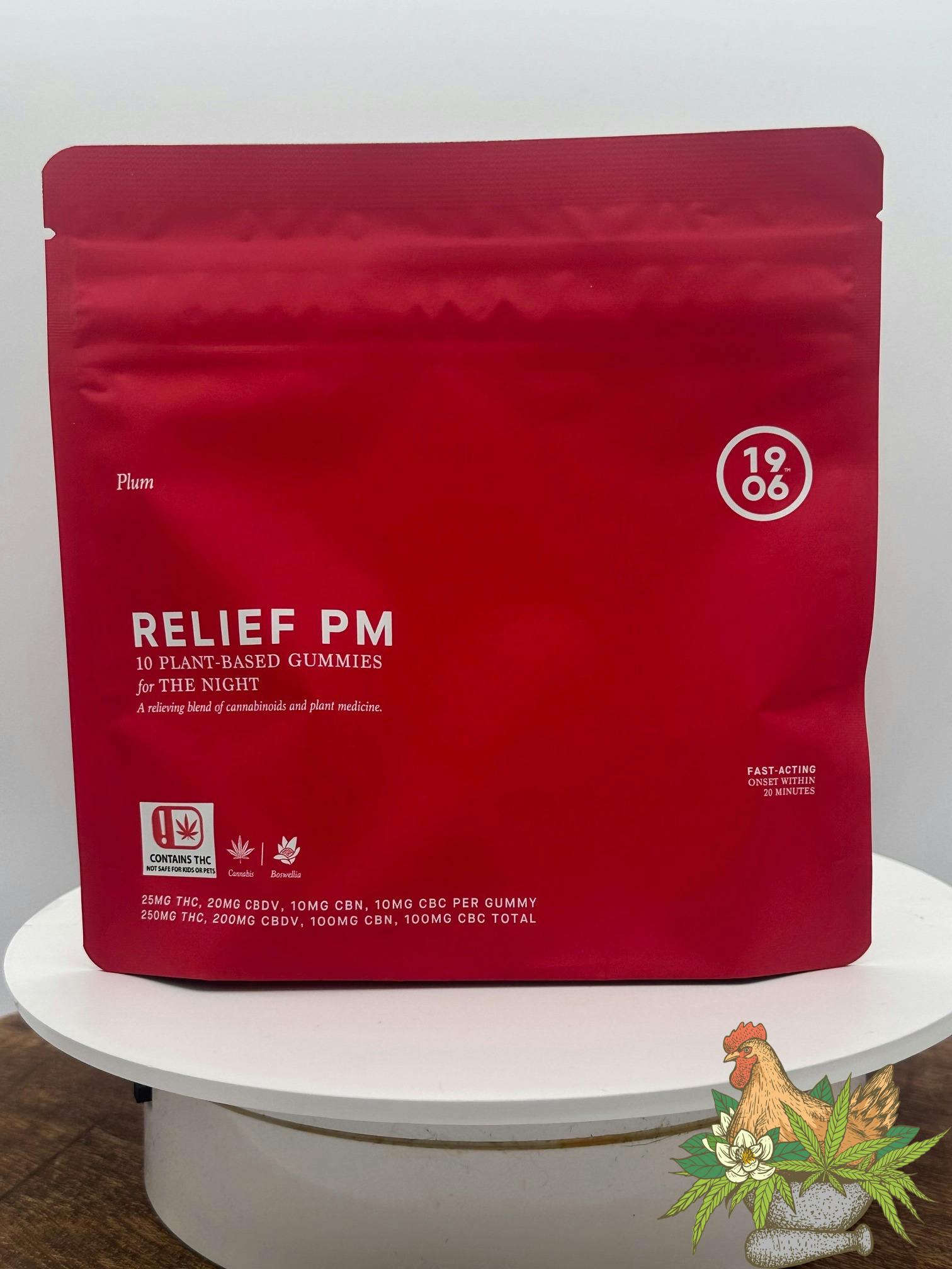 1906-250MG GUMMIES-RELIEF PM-PLUM