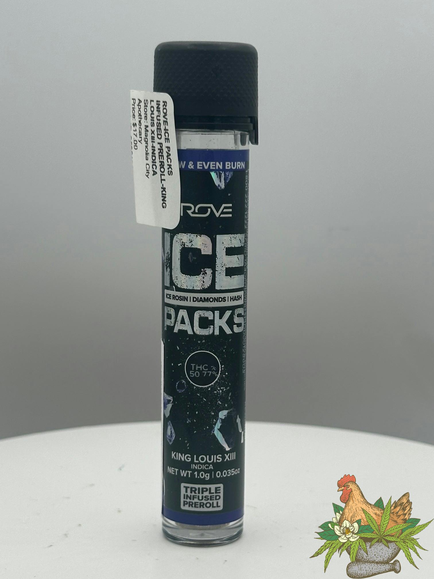 ROVE-ICE PACKS INFUSED PREROLL-KING LOUIS XIII-INDICA