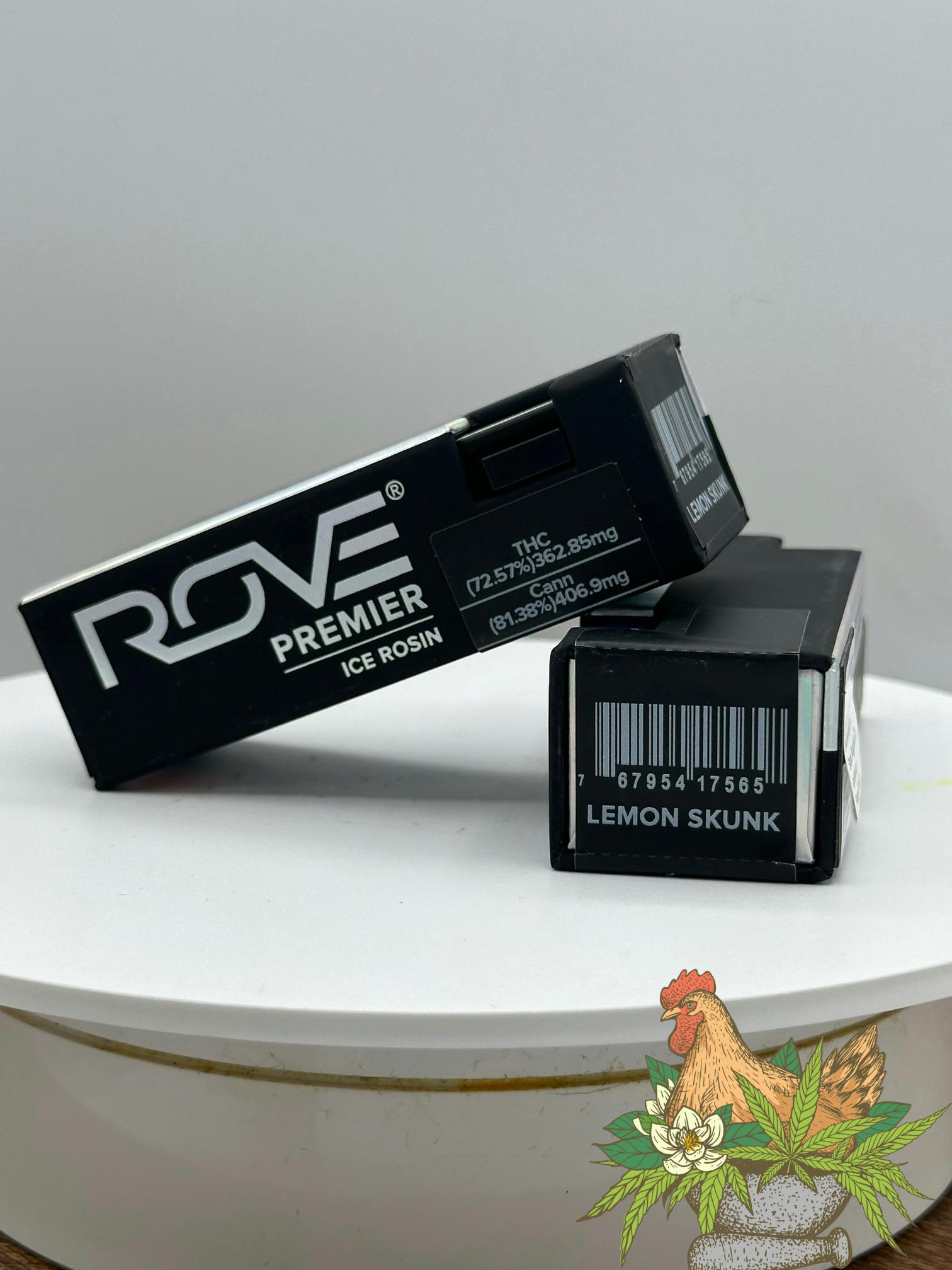 ROVE PREMIER-0.5G VAPE CART ICE HASH LIVE ROSIN-LEMON SKUNK-SATIVA
