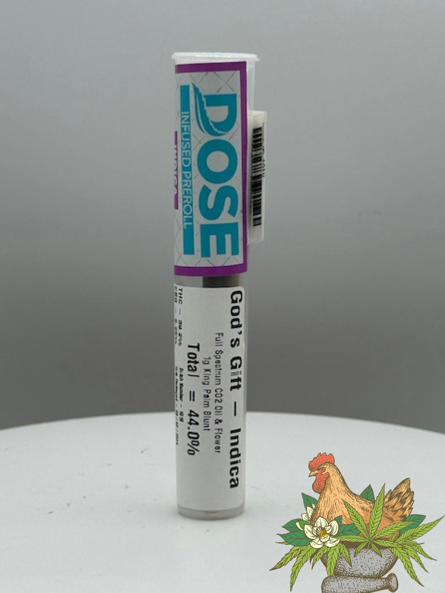 DOSE-1G INFUSED KING PALM BLUNT-GOD'S GIFT-INDICA