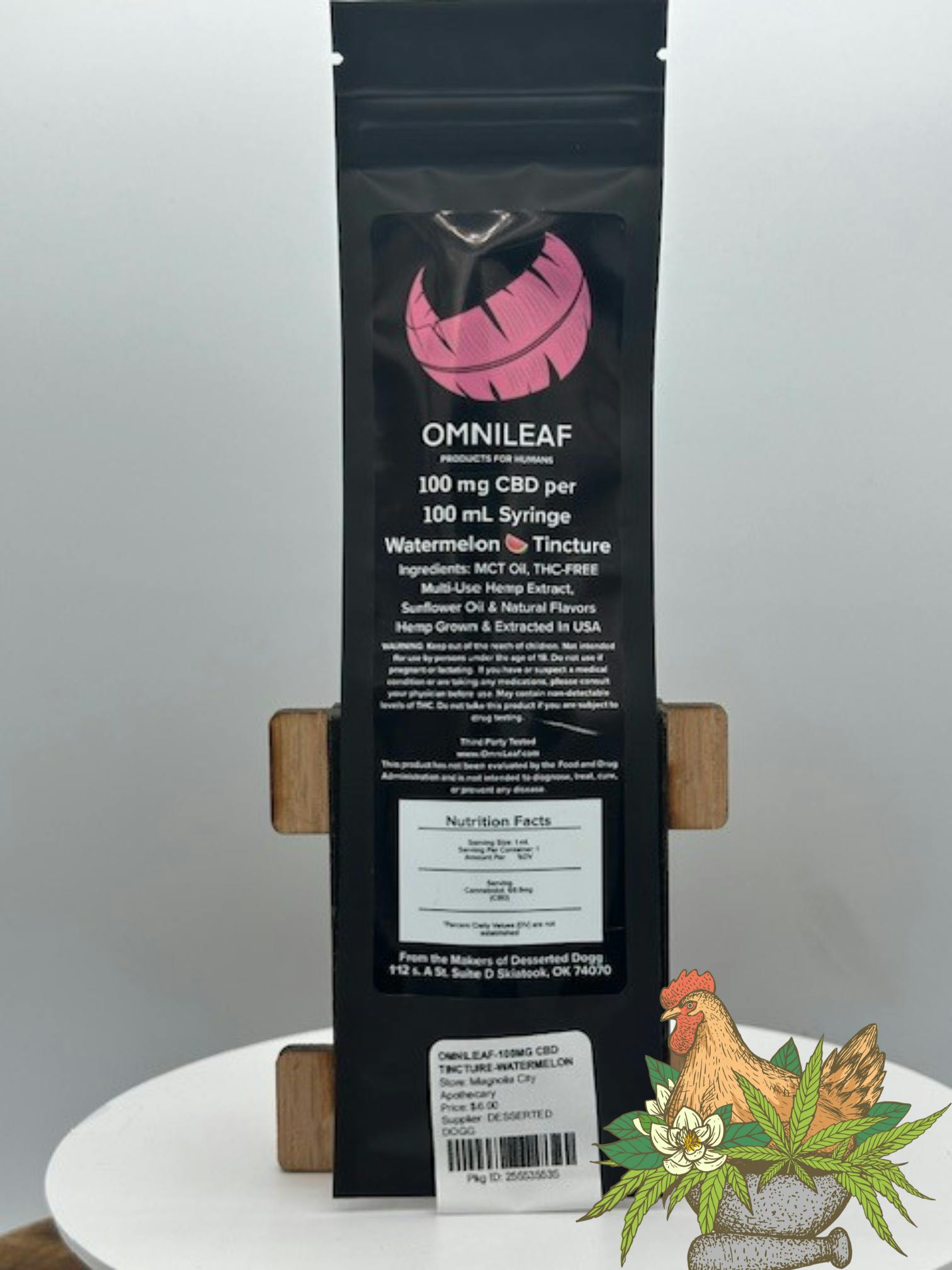 OMNILEAF-100MG CBD TINCTURE-WATERMELON