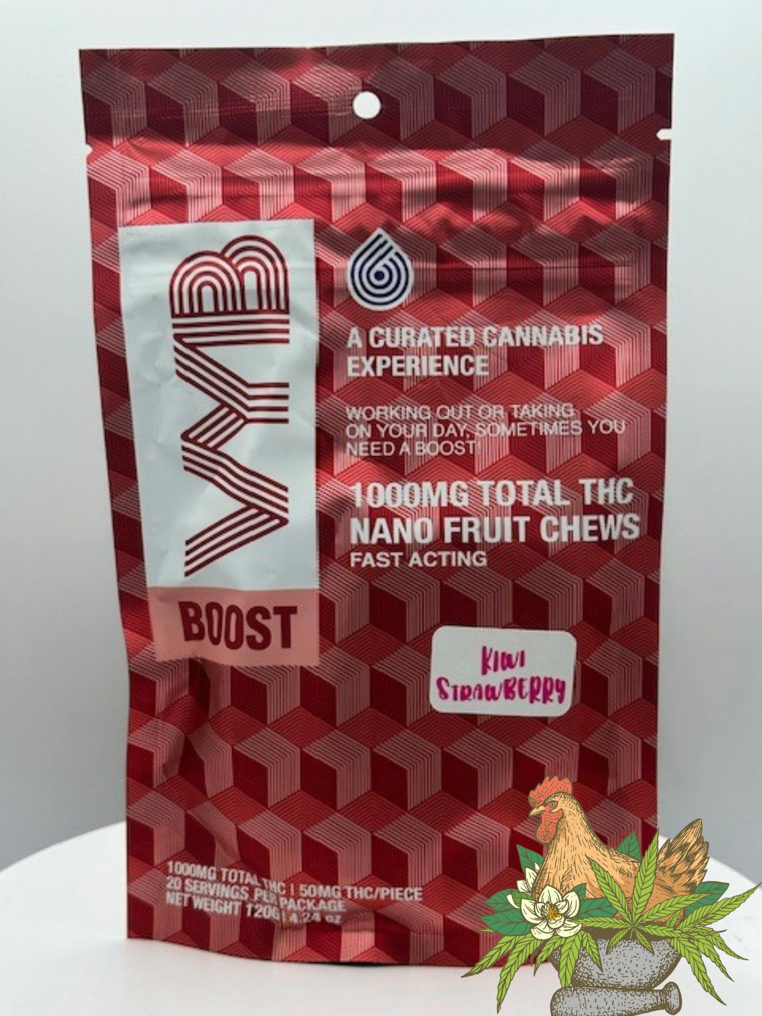 VYB-BOOST NANO GUMMIES 1000MG-KIWI STRAWBERRY
