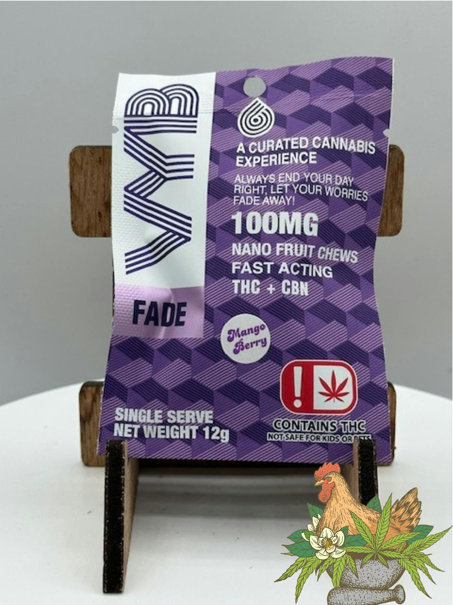 VYB-FADE NANO GUMMY 100MG SINGLE-MANGO BERRY