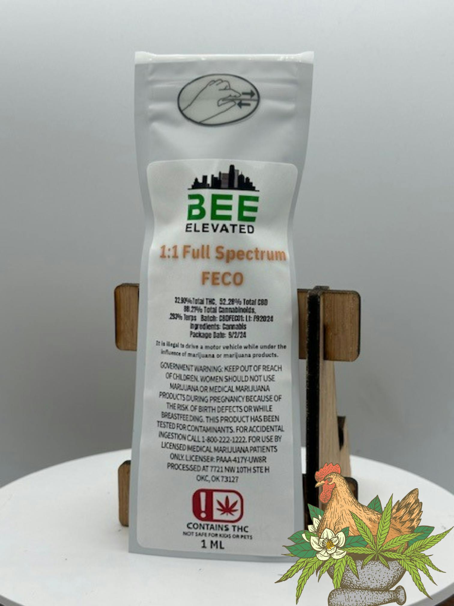 BEE ELEVATED-FECO-1:1 THC:CBD