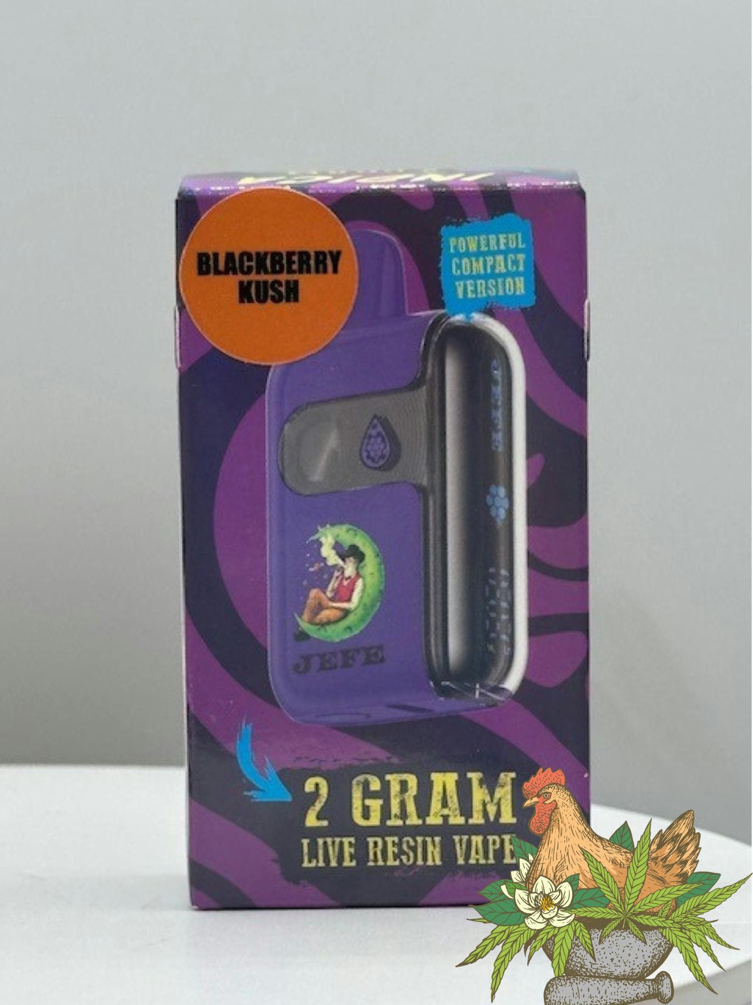 NOBLE NECTAR-2G JEFE DISPOSABLE VAPE MINI-GEEKBAR-BLACKBERRY KUSH-INDICA