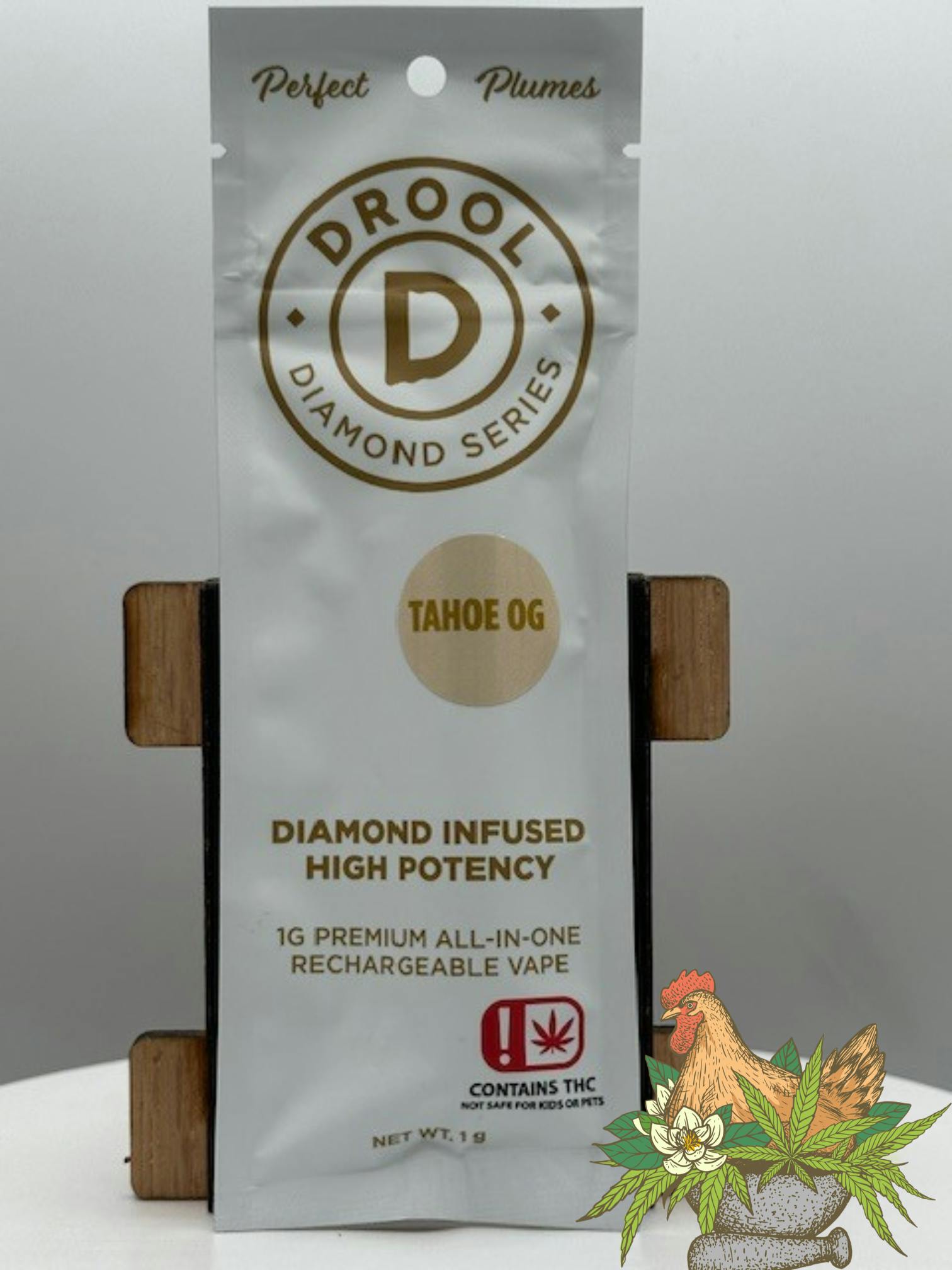 DROOL-1G DIAMOND SERIES DISPOSABLE VAPE-TAHOE OG-INDICA