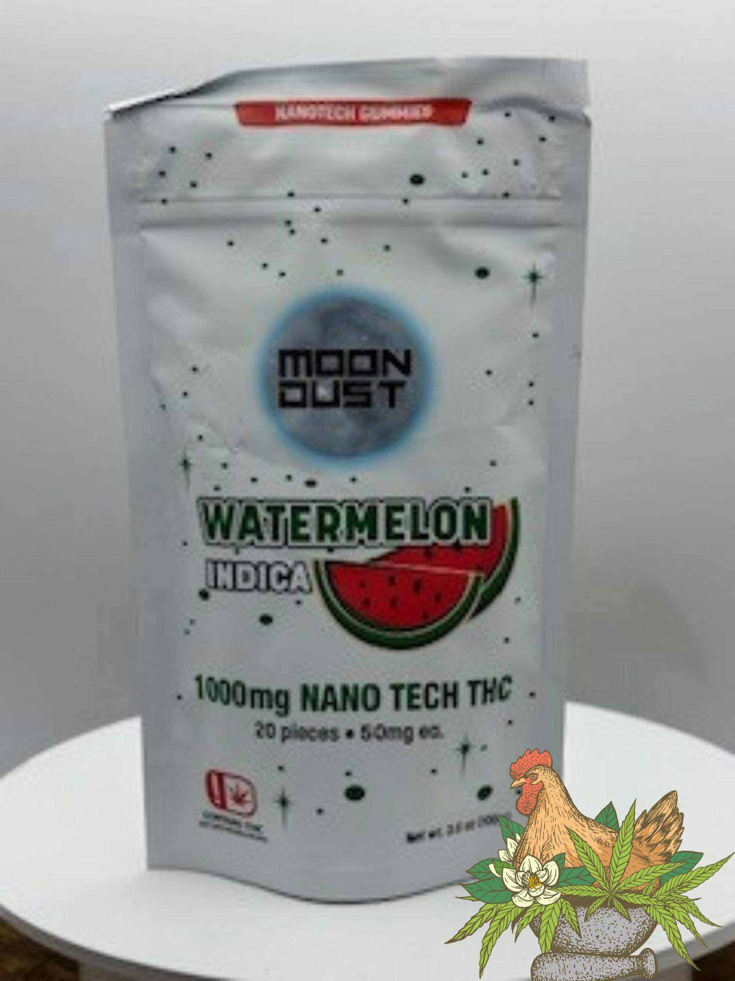 MOON DUST-NANO GUMMIES-1000MG-WATERMELON-INDICA