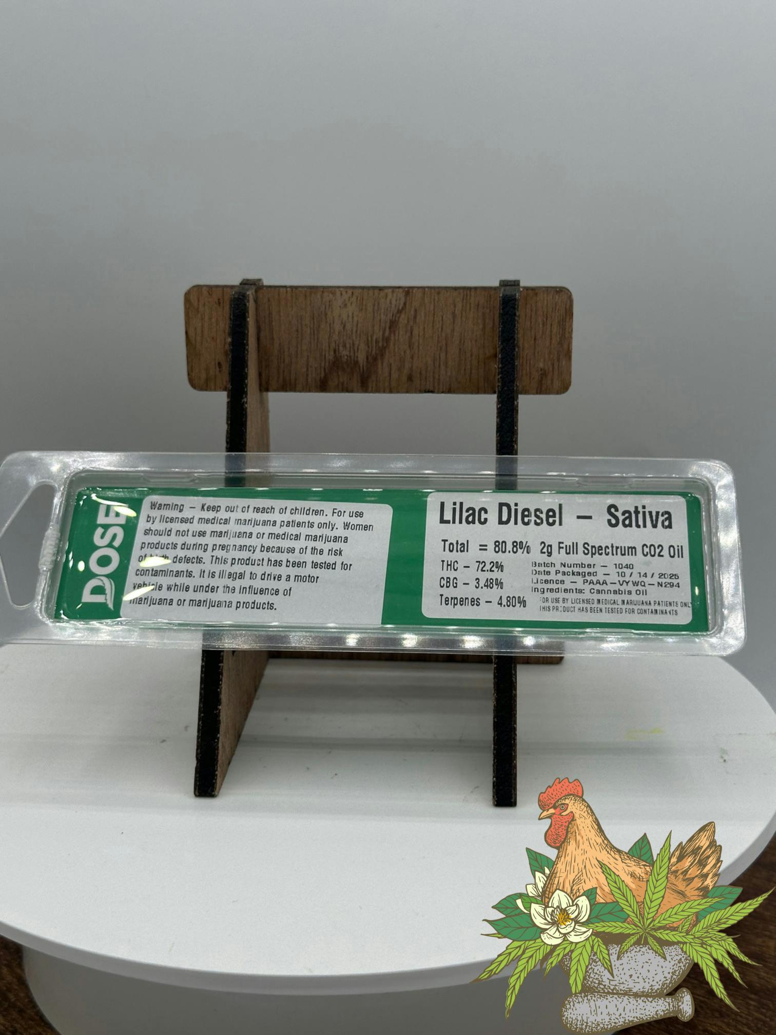 DOSE-2G DISPOSABLE VAPE-LILAC DIESEL-SATIVA