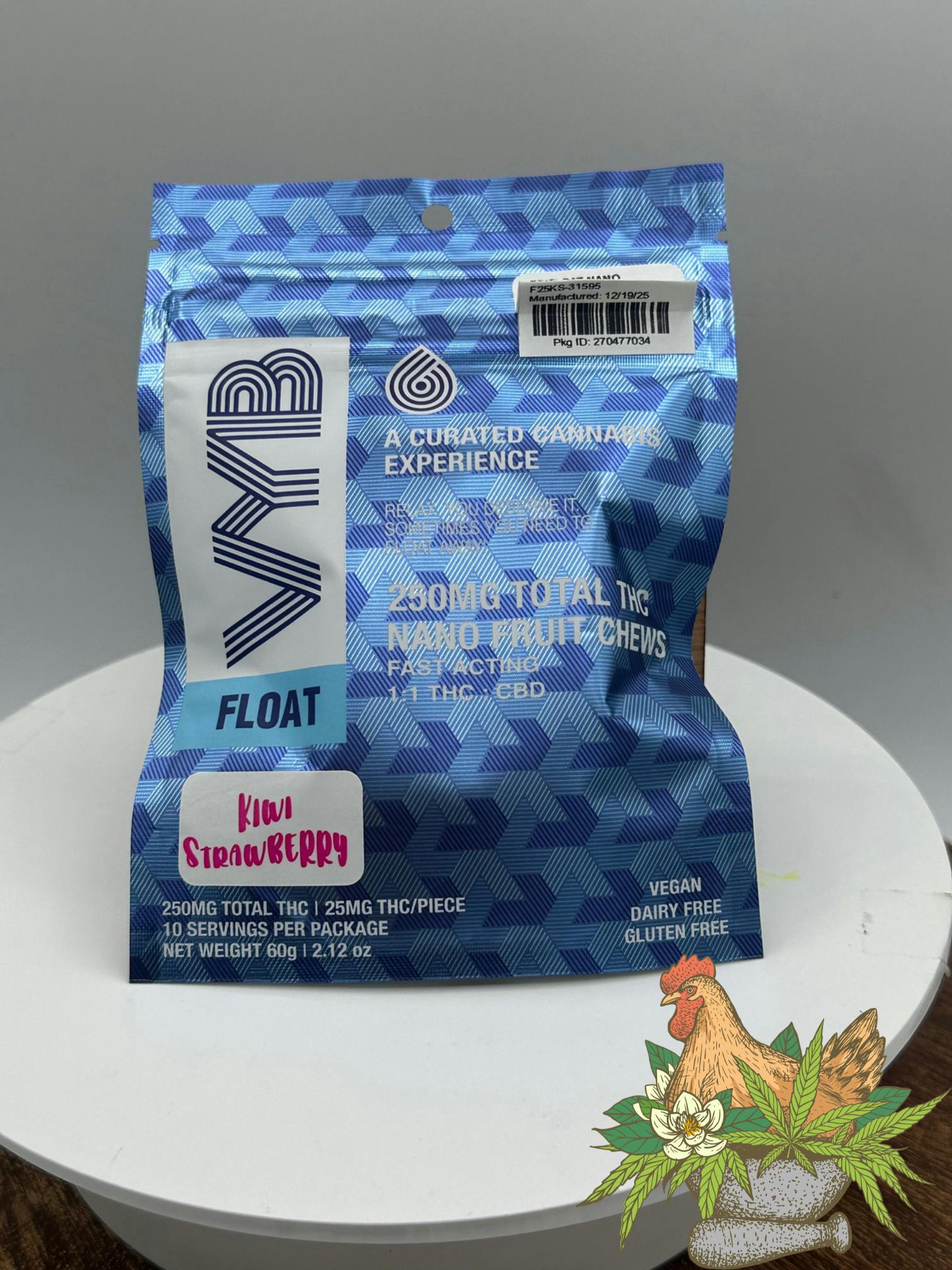 VYB-FLOAT NANO GUMMIES 250MG-KIWI STRAWBERRY