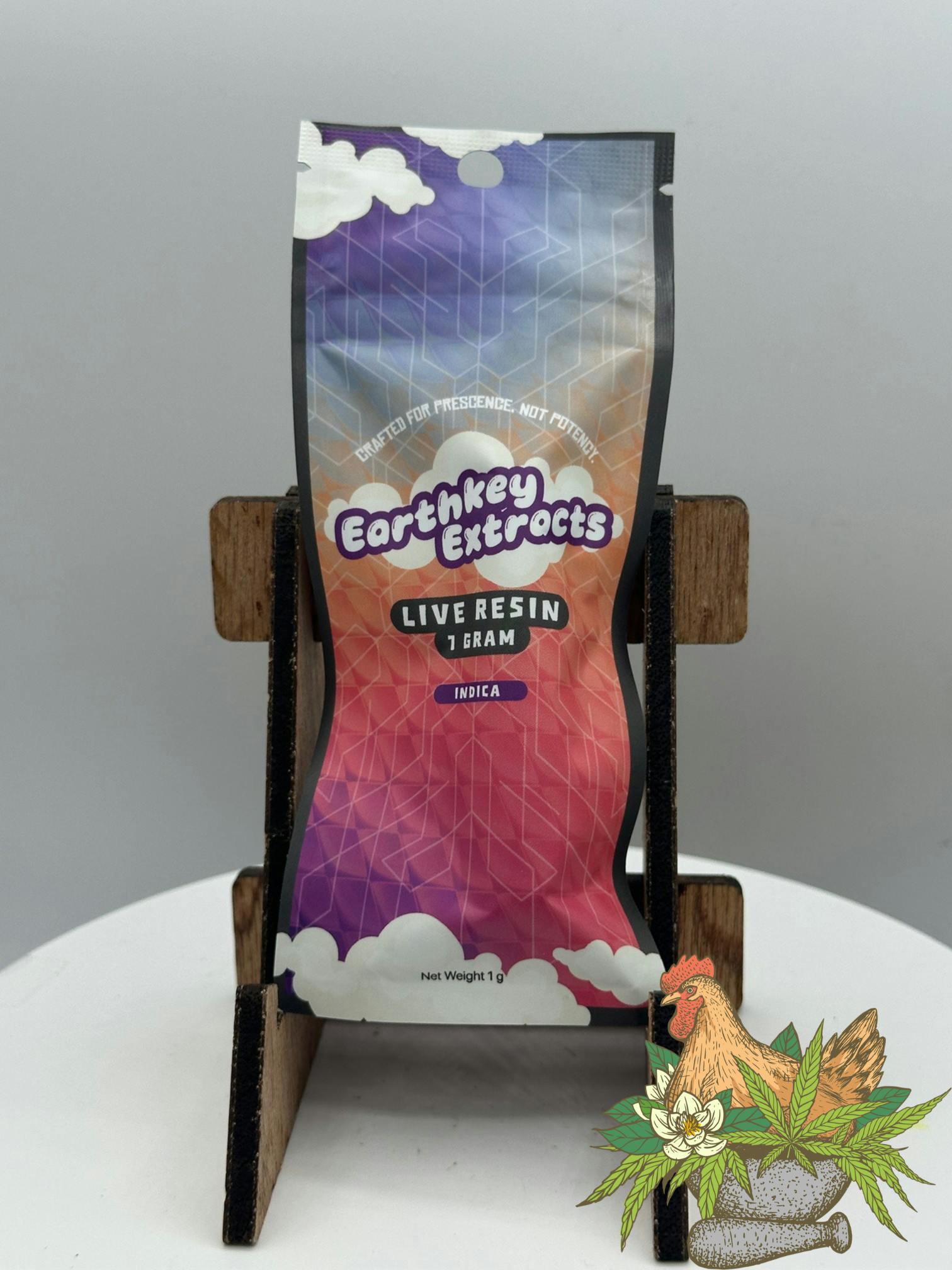 EARTHKEY EXTRACTS-1G LIVE RESIN DISPOSABLE-ZEREALZ-INDICA
