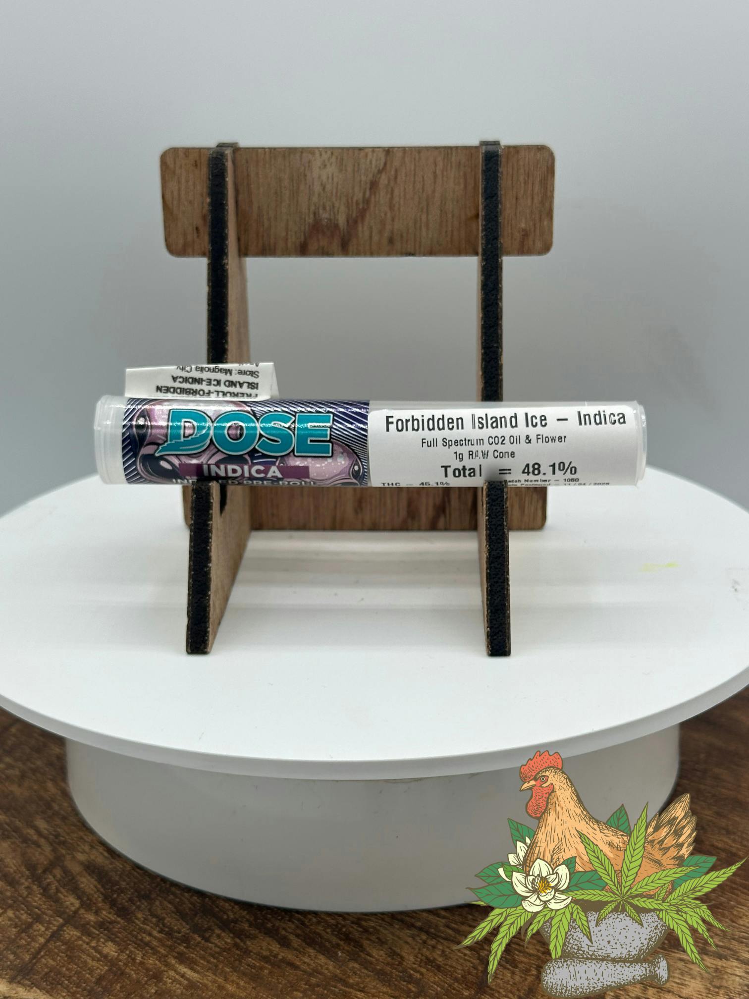 DOSE-1G INFUSED RAW PREROLL-FORBIDDEN ISLAND ICE-INDICA
