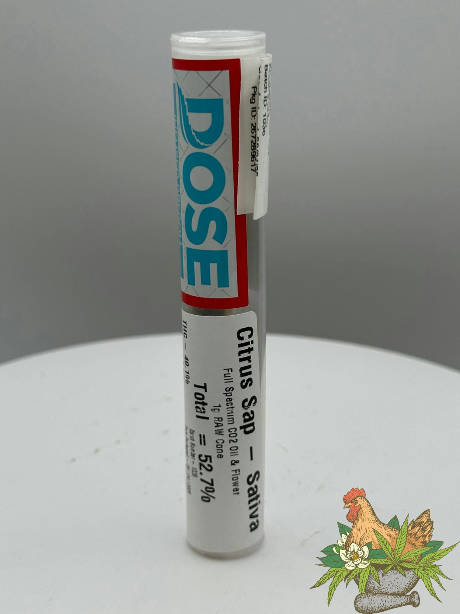 DOSE-1G INFUSED RAW PREROLL-CITRUS SAP-SATIVA