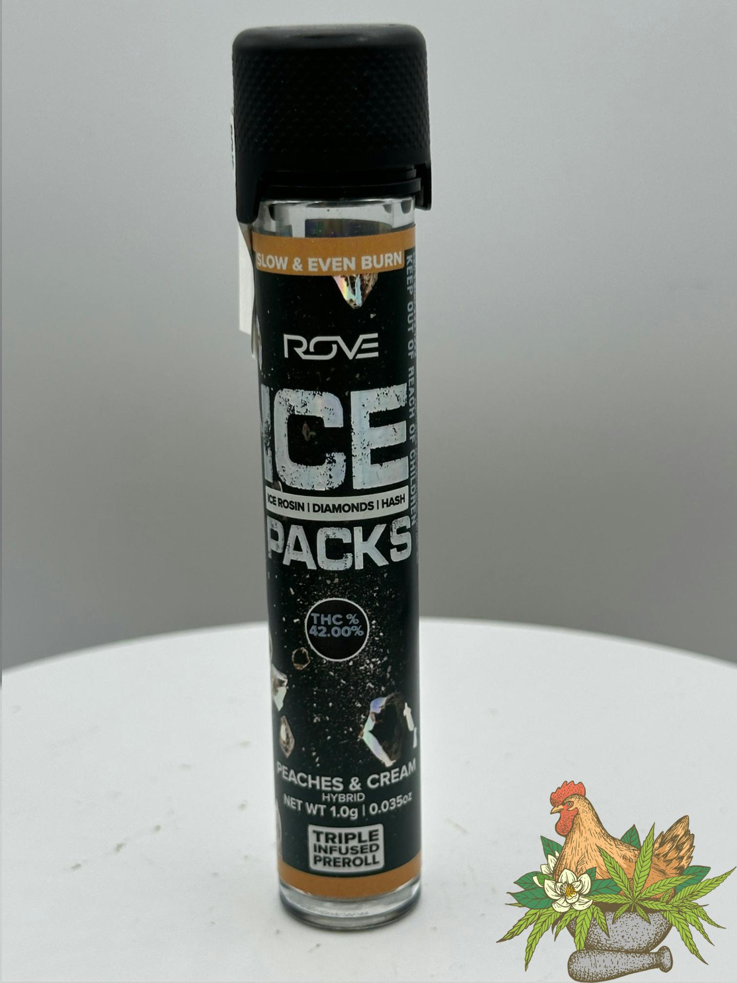 ROVE-ICE PACKS INFUSED PREROLL-PEACHES & CREAM-HYBRID