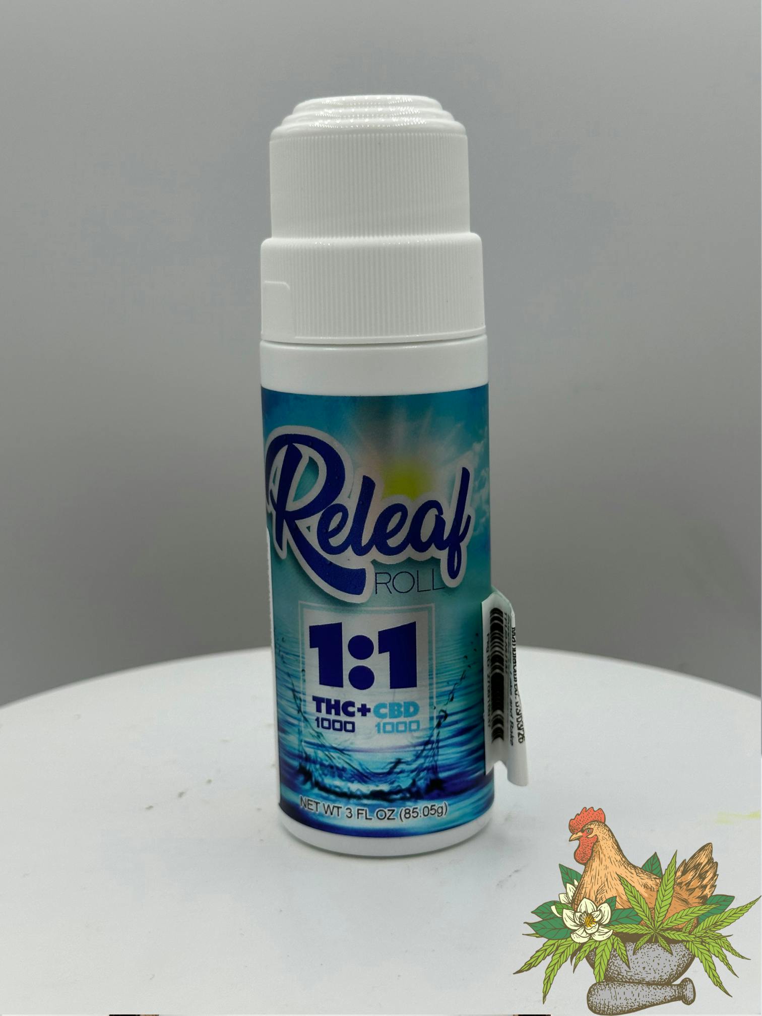 LAKE AND BAKE-RELEAF ROLL ON-1:1 THC:CBD-1000MG