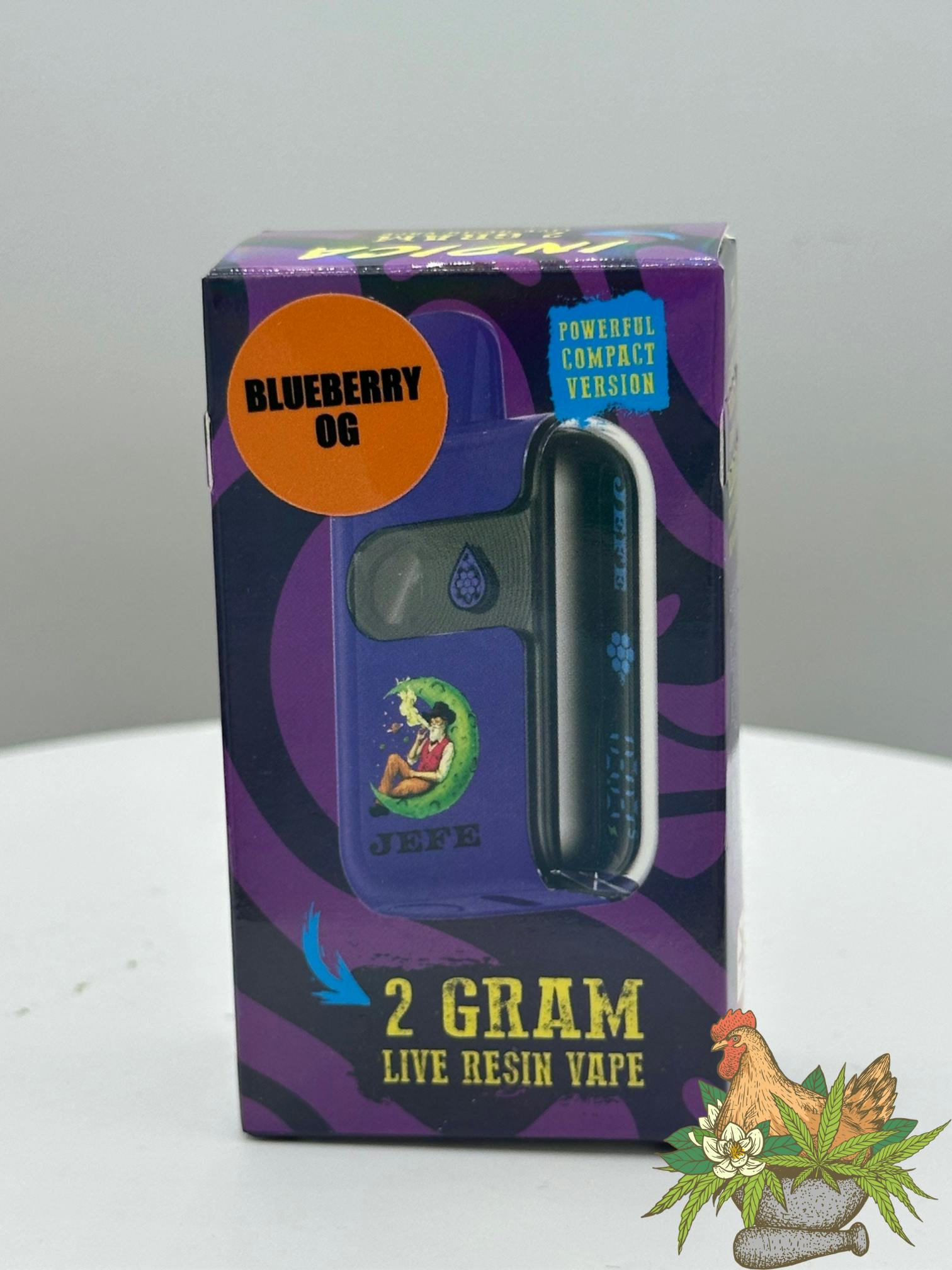 NOBLE NECTAR-2G JEFE DISPOSABLE VAPE MINI GEEKBAR-BLUEBERRY OG-INDICA