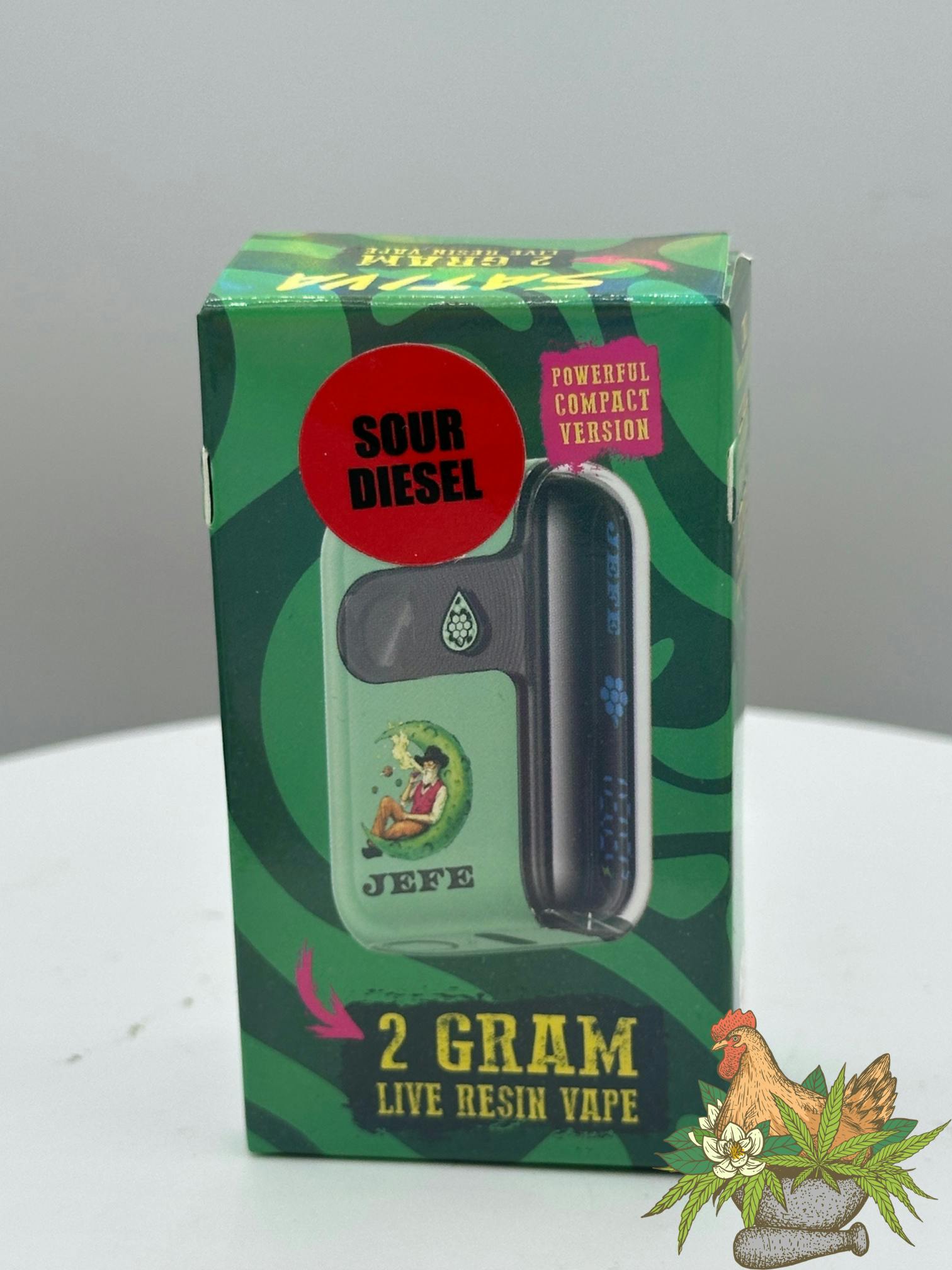 NOBLE NECTAR-2G JEFE DISPOSABLE VAPE MINI-GEEKBAR-SOUR DIESEL-SATIVA