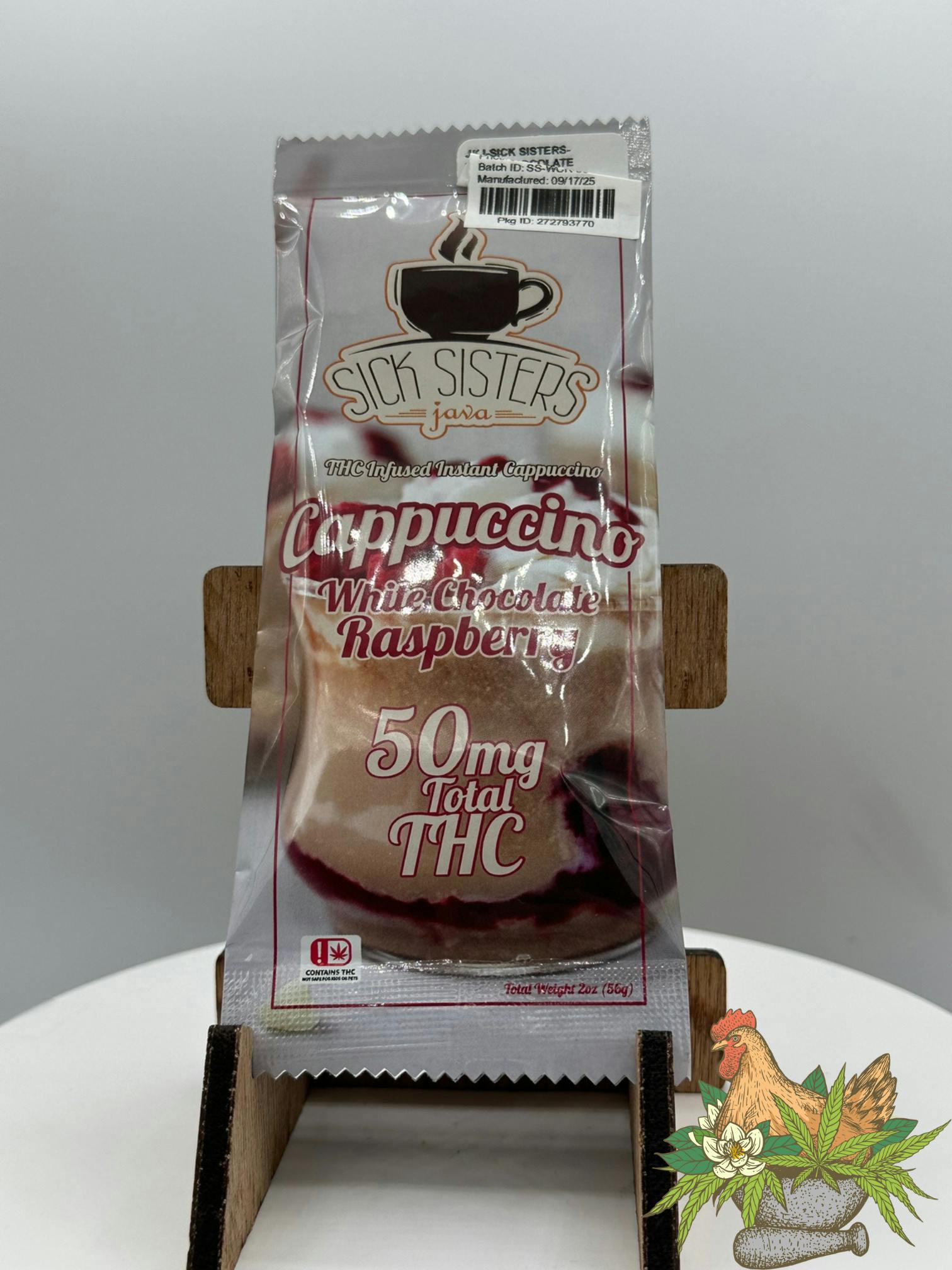 JKJ-SICK SISTERS-WHITE CHOCOLATE RASPBERRY CAPPUCCINO-50MG