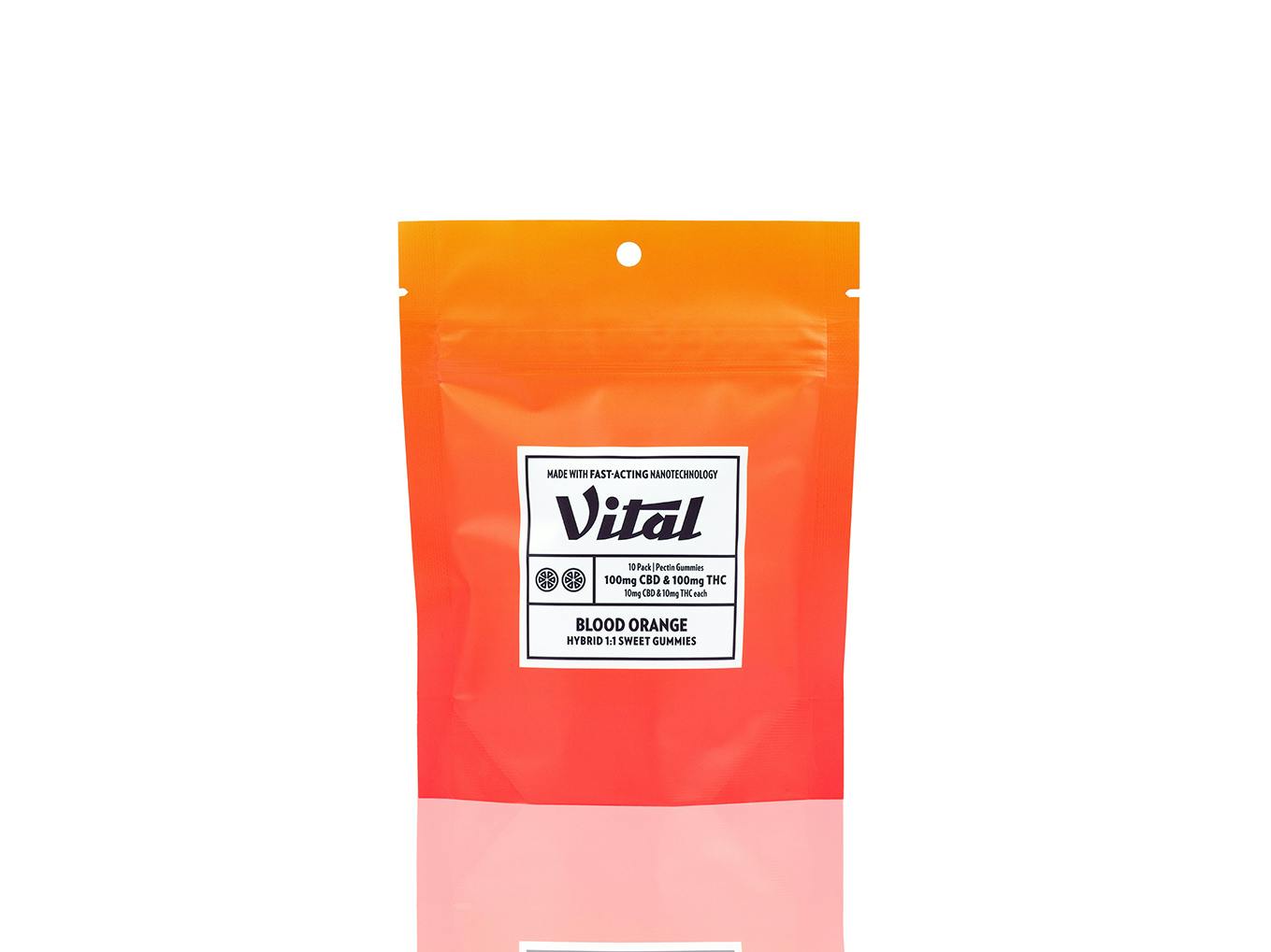 Vital - Pectin Blood Orange 1:1 THC:CBD Gummies