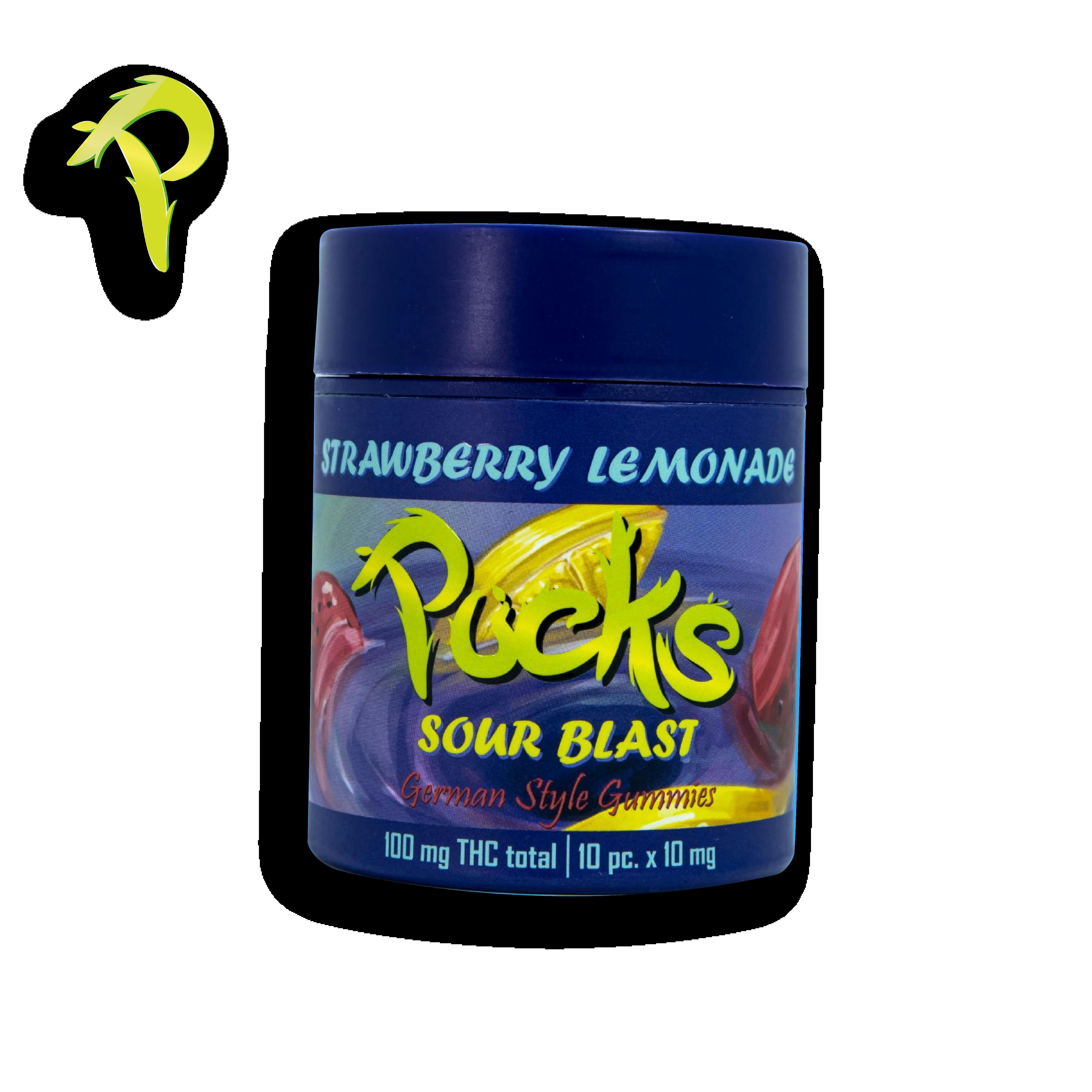Pucks - Sour Blast Strawberry Lemonade Gummies