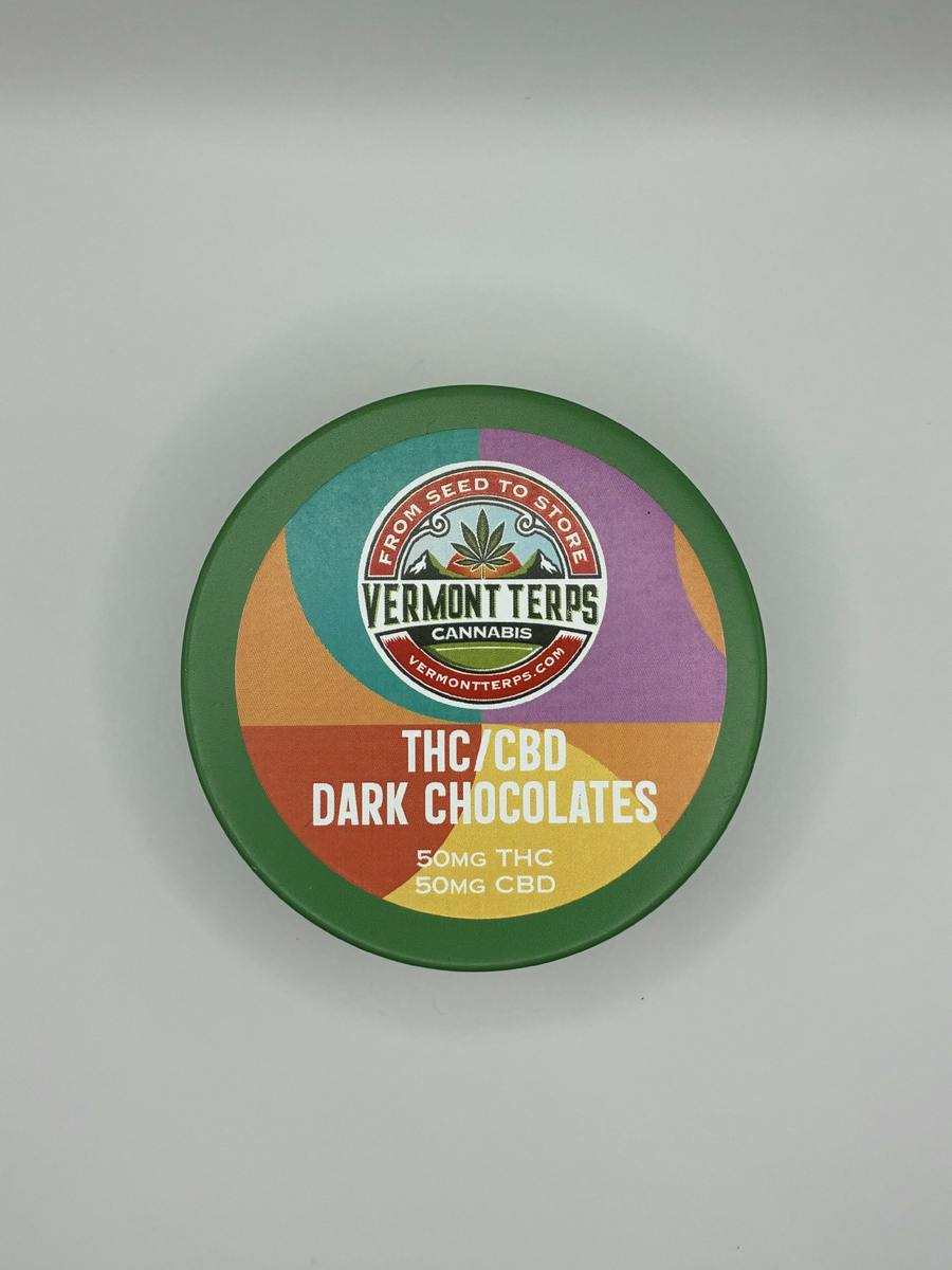 VT Terps Dark Chocolate Squares at West Street Cannabis Dispensary