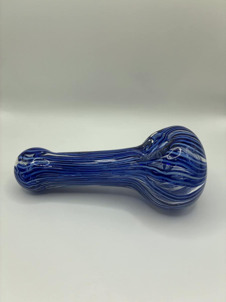 Blue/White Glass Pipe