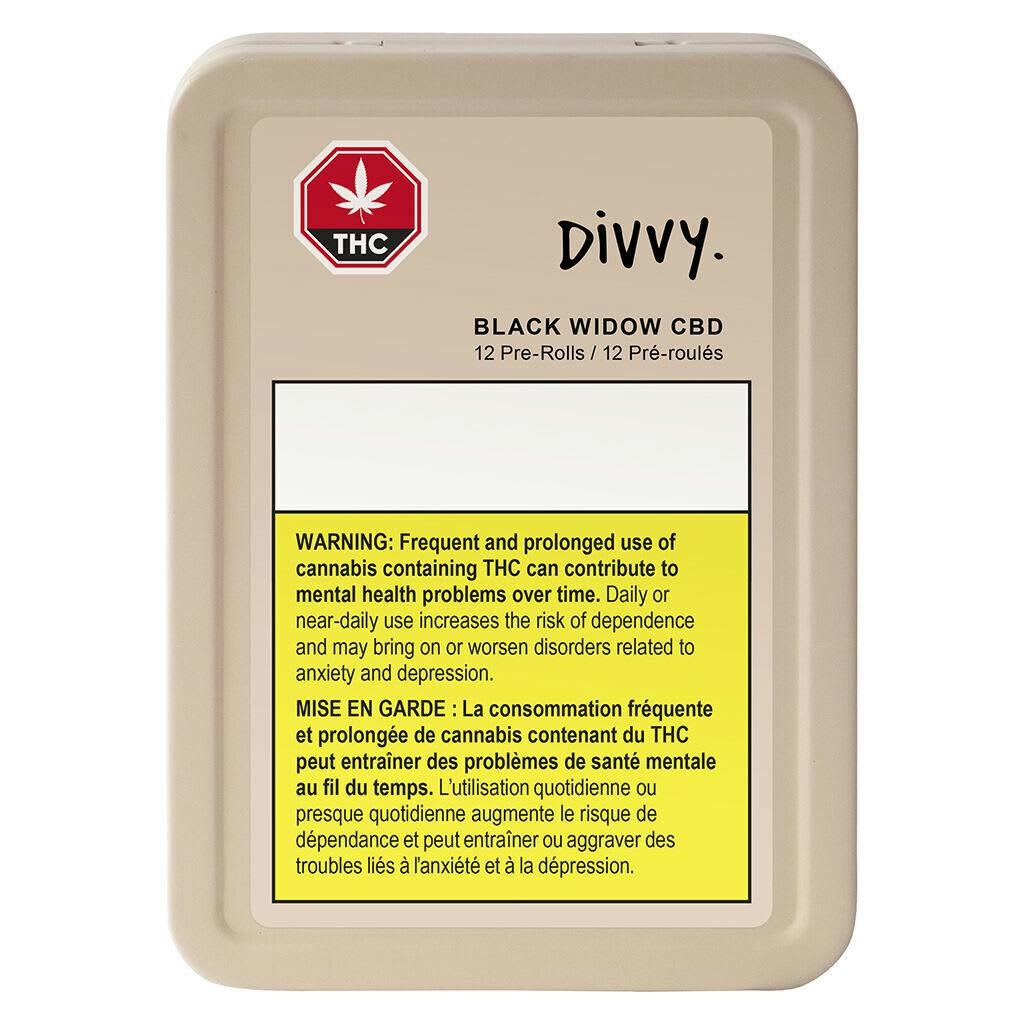 Black Widow CBD Pre-Roll 12x0.35g Pre-Rolls