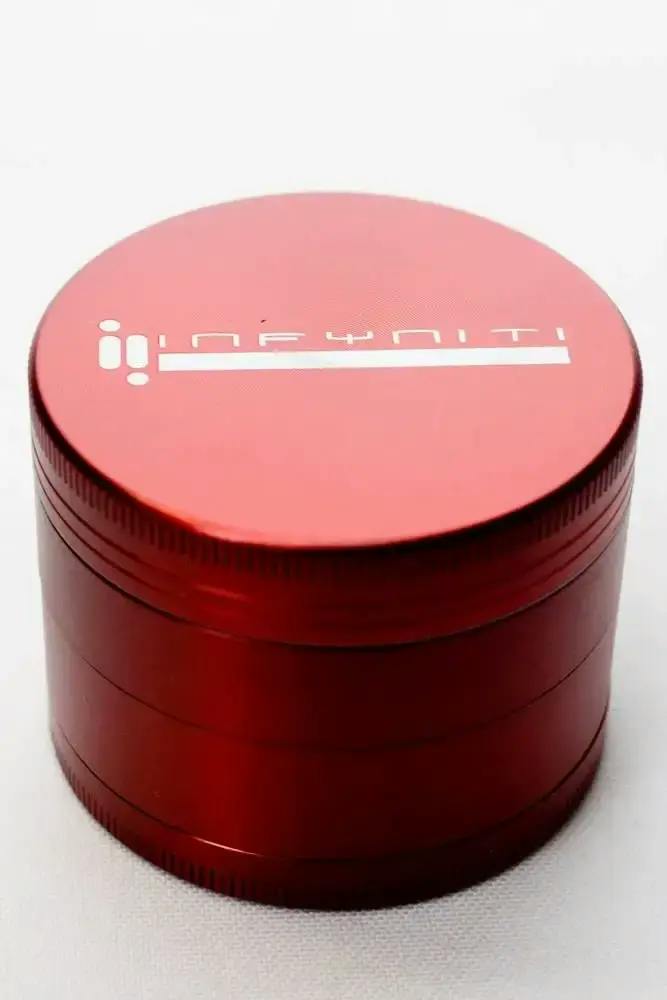 Infyniti 4 Parts 55mm Metal Herb Grinder - Red