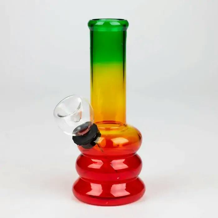 5" Rasta Jamaica Glass Water Bong