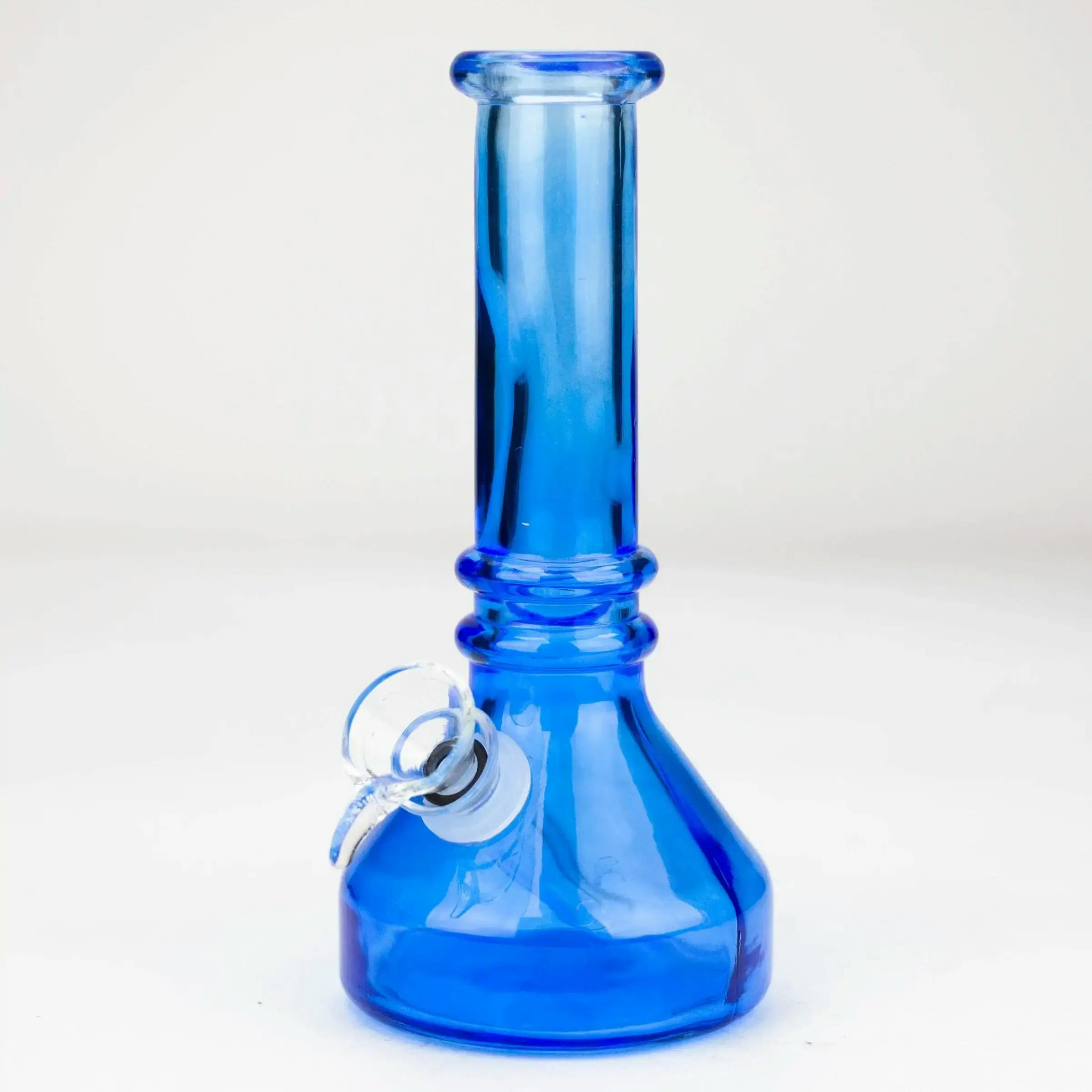 6" Heavy Colour Soft Glass Water Bong - Blue