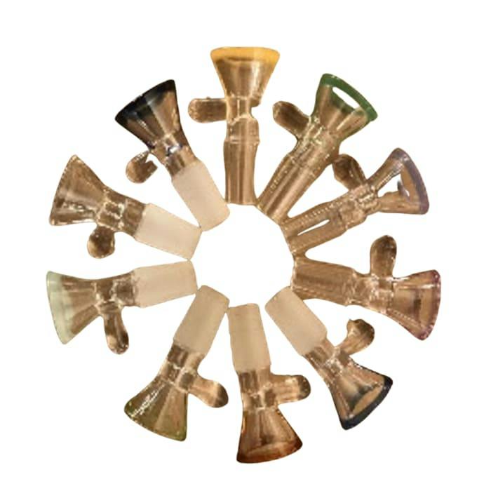 14mm Coloured Top Glass Bowl (Assorted)