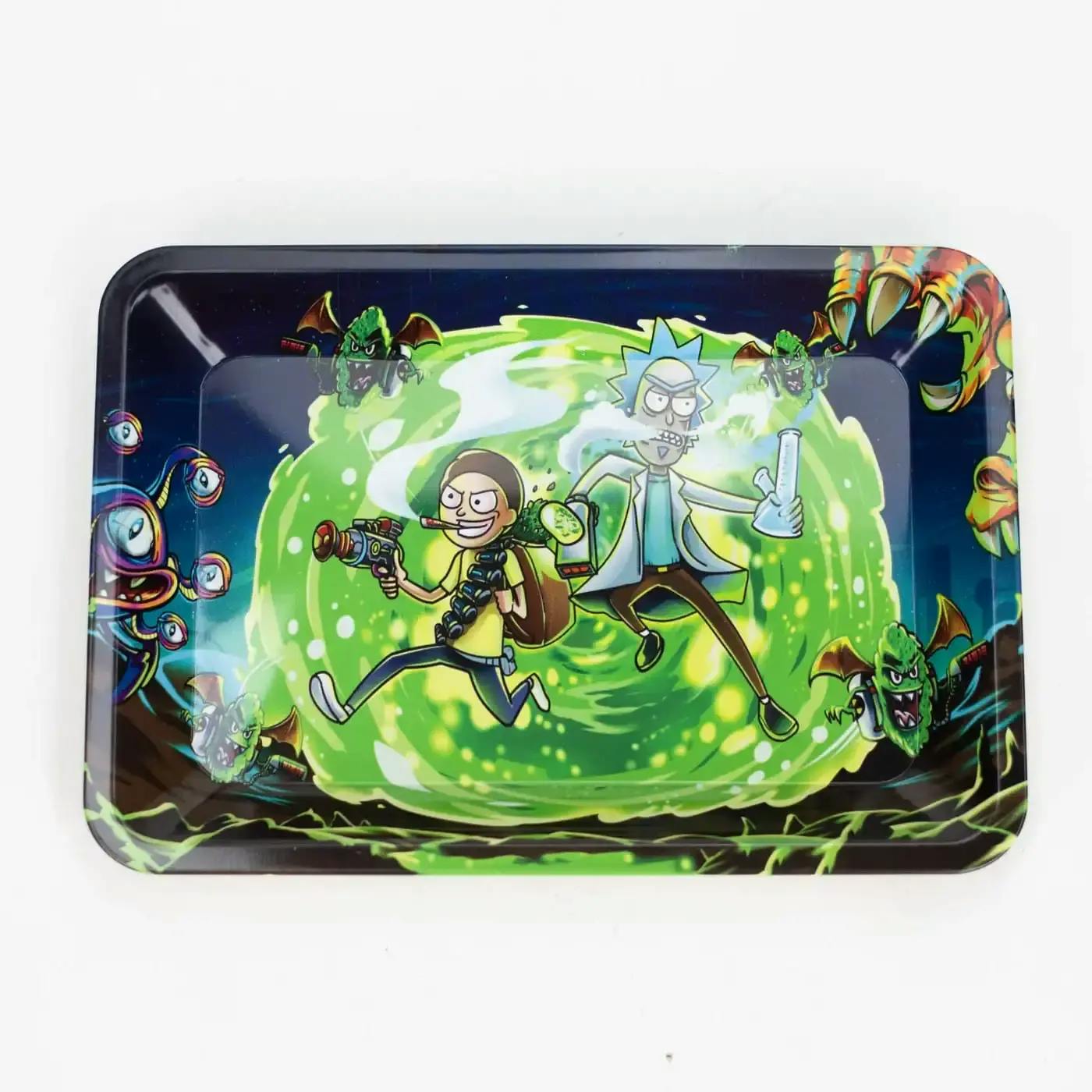 Small Metal Rolling Tray - Rick & Morty 2