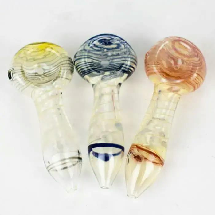2.5" Colour Changing Spiral Glass Hand Pipe - Assorted