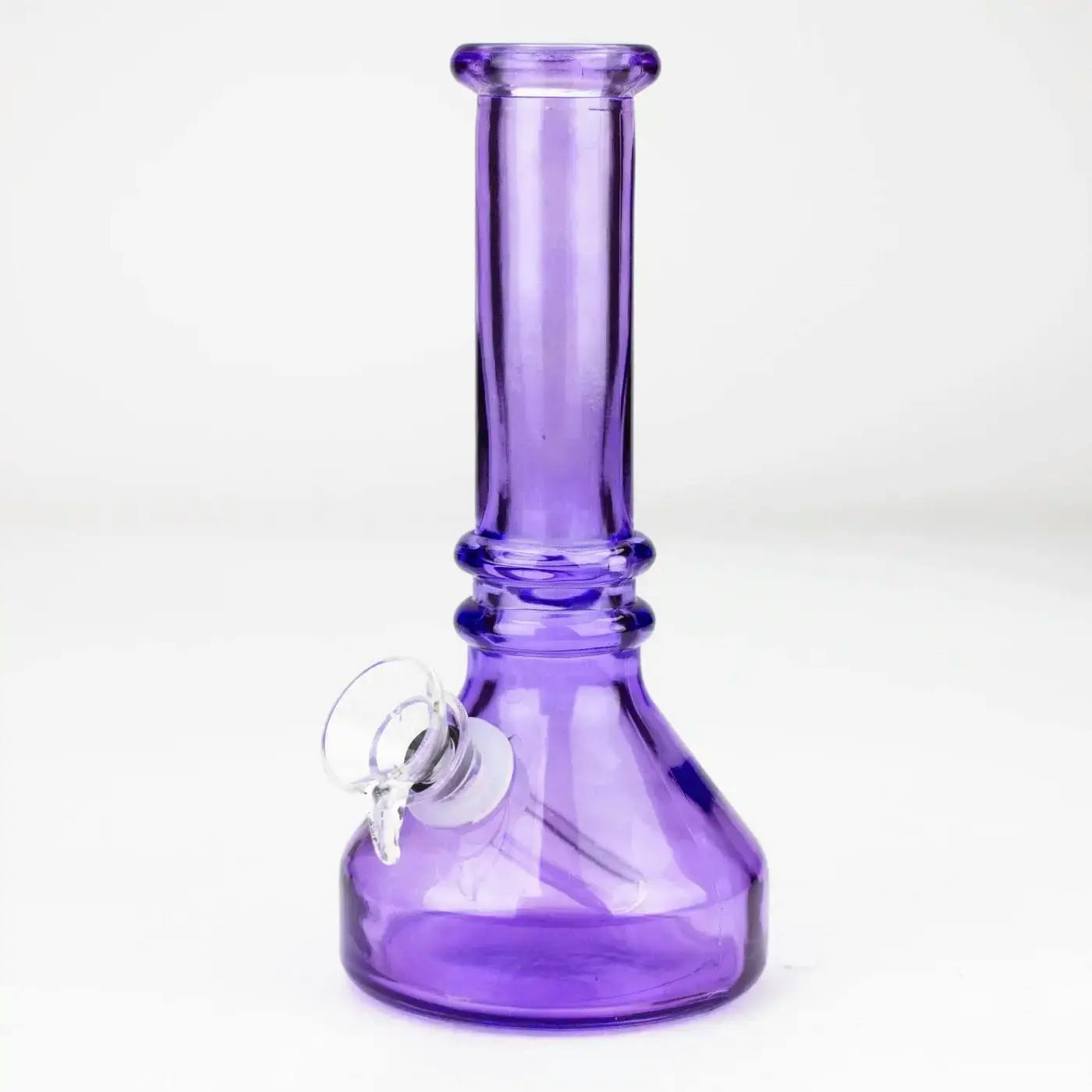 6" Heavy Colour Soft Glass Water Bong - Purple