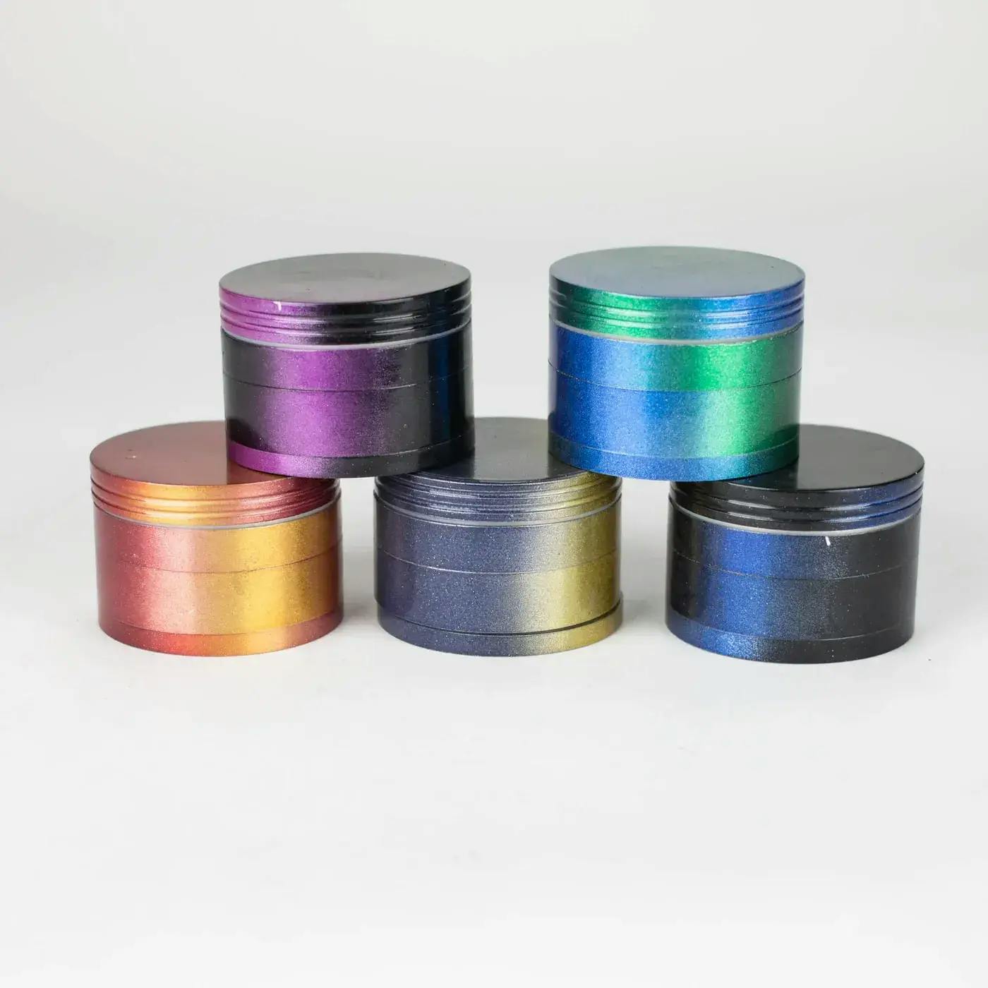 Two Tone Aluminum Grinder 58mm - Assorted
