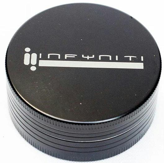 Infyniti 2 Parts 55mm Metal Herb Grinder - Black