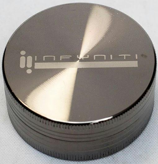 Infyniti 2 Parts 55mm Metal Herb Grinder - Gun Metal