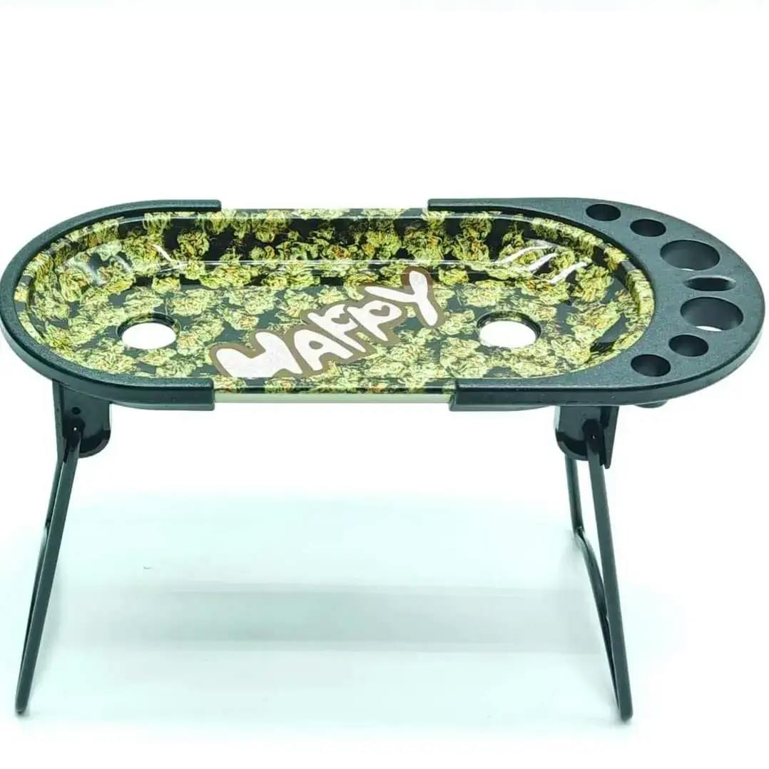Foldable Metal Rolling Tray with Cone Filler