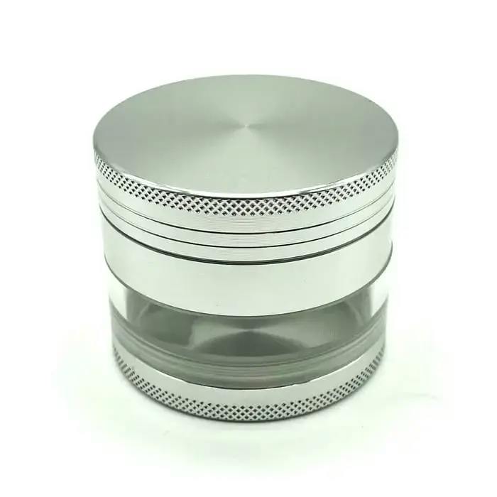 53mm Aluminum Grinder 4 Parts - Silver