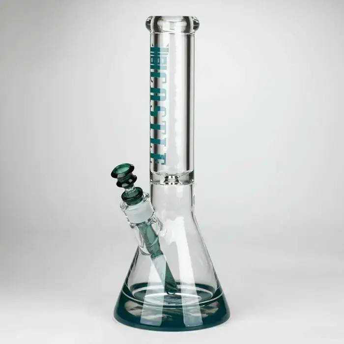 Castle Glassworks | 14" Color Logo Beaker Bong - Teal