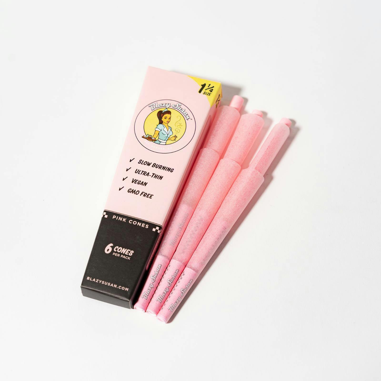 Blazy Susan | 1 1/4 6 Pack cones | Pink