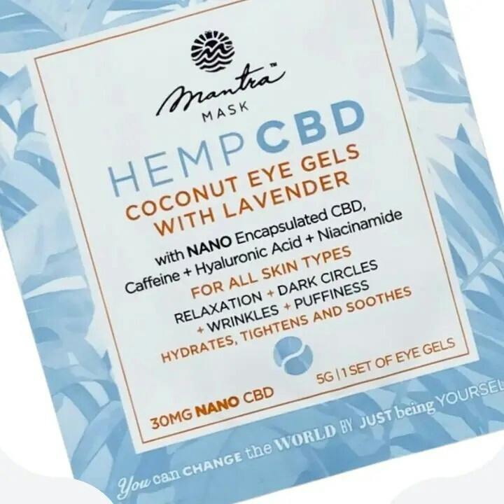 Mantra Mask | CBD Coconut Eye Gels with Lavender at Pot Mama's