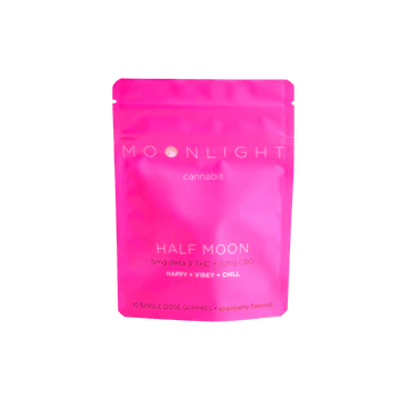 Moonlight | 10-count Half Moon THC/CBD Gummies | Pineapple