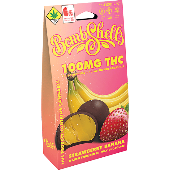 Bombshells Edible Indica Strawberry Banana