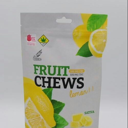 Ceres Edible Sativa 1:1 Lemon Fruit Chew