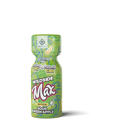Wildside Beverage Sativa Sour Green Apple Shot 100THC 100CBG