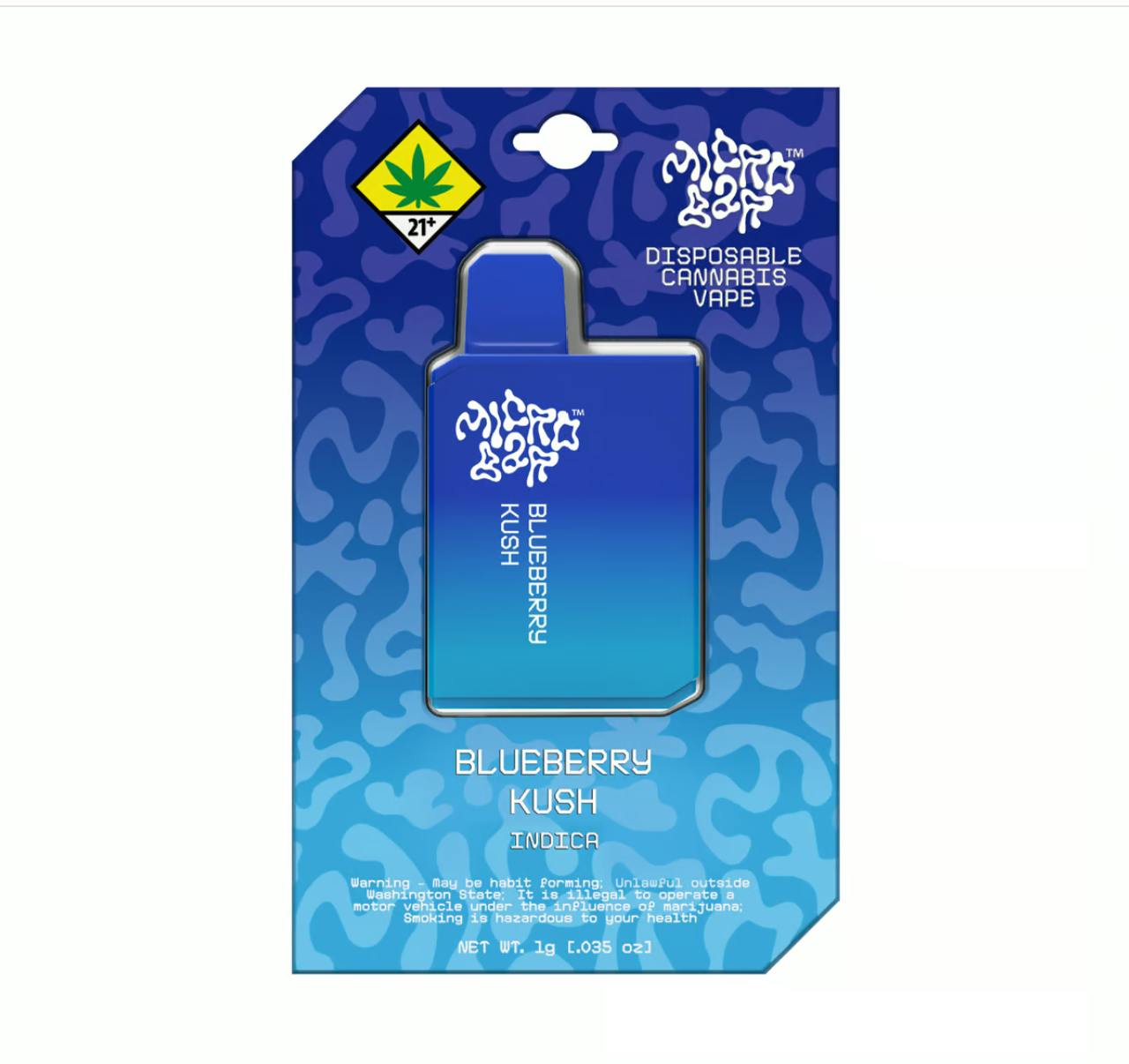 Micro Bar Disposable Cartridge Blueberry Kush