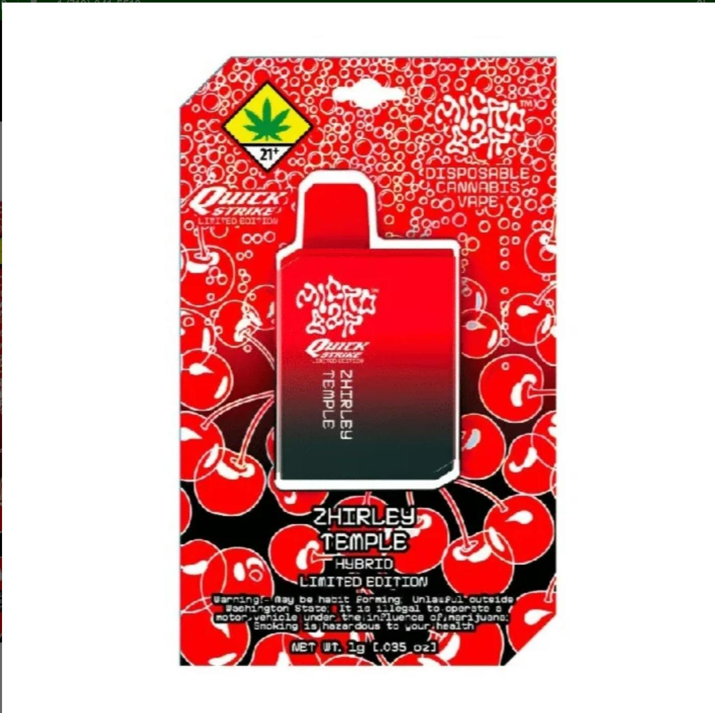 Micro Bar Disposable Cartridge Zhirley Temple