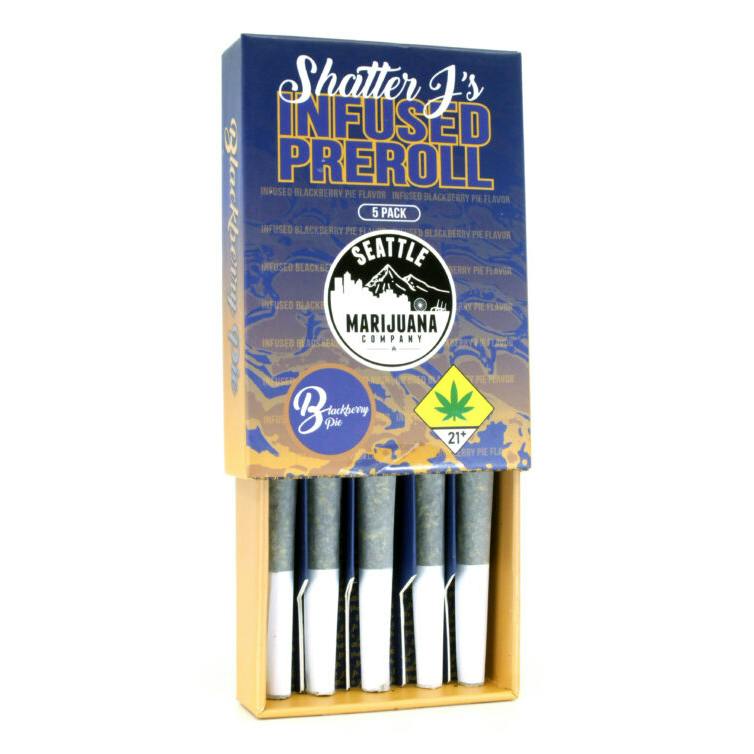 Shatter J's Infused Pre-roll Blackberry Pie 5 Pack